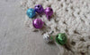 Accessories - 20 Pcs Star Dust Bells Jingle Bells Charms Mixed Color  6mm A6841