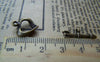 Accessories - 20 Sets Of Antique Bronze Heart Toggle Clasps A217