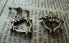 Accessories - 20 Sets Of Antique Bronze Lovely Toggle Clasps A226