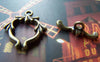 Accessories - 20 Sets Of Antique Bronze Lovely Toggle Clasps A226