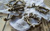 Accessories - 20 Sets Of Antique Bronze Lovely Toggle Clasps A226