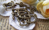 Accessories - 20 Sets Of Antique Bronze Textured Heart Toggle Clasps Double Sided A223