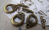 Accessories - 20 Sets Of Antique Bronze Toggle Clasps 14x18mm A224