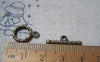 Accessories - 20 Sets Of Antique Bronze Twisted Coil Toggle Clasps A4749