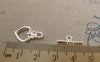 Accessories - 20 Sets Silver Tone  Flower Heart Toggle Clasps A6264