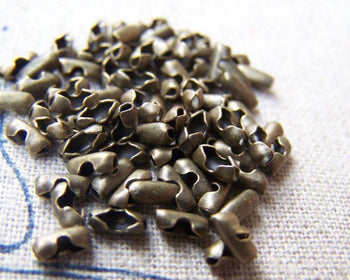 Accessories - 200 Pcs Of Antique Bronze Bead Chain Connector Clasps For Bead Chain Sized 1-1.5mm A1735