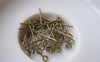 Accessories - 200 Pcs Of Antique Bronze Brass Eye Pin 18mm -------- 22 Gauge A4528