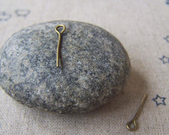 Accessories - 200 Pcs Of Antique Bronze Eye Pin 16mm  A4527