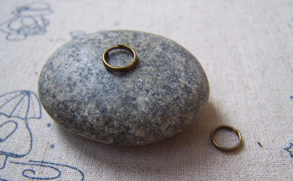 Accessories - 200 Pcs Of Antique Bronze Iron Split Rings 8mm A5068