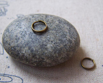 Accessories - 200 Pcs Of Antique Bronze Iron Split Rings 8mm A5068