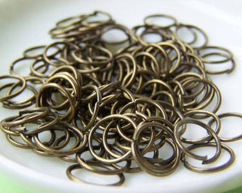 Accessories - 200 Pcs Of Antique Bronze Jump Rings 10mm 18guage A3300