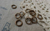 Accessories - 200 Pcs Of Antique Copper Jump Rings 8mm 16gauge A5545