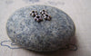 Accessories - 200 Pcs Of Antique Silver Flower Spacer Beads 4.5mm A3432