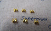 Accessories - 200 Pcs Of Gold Plated Brass Clamshell Bead Tips 4mm For Bead Chain Sized 1.2mm-1.5mm  A2153