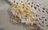 Accessories - 200 Pcs Of Gold Plated Finish Iron Jump Rings Size 12mm 18gauge A5439
