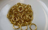 Accessories - 200 Pcs Of Gold Plated Iron Jump Rings Size 8mm 16gauge A6268