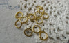 Accessories - 200 Pcs Of Gold Plated Iron Jump Rings Size 8mm 16gauge A6268