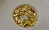Accessories - 200 Pcs Of Gold Tone Curved Round Potato Chip Spacer Disc Beads Charms 5x6mm A7435