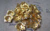 Accessories - 200 Pcs Of Gold Tone Filigree Flower Beads Cap 15mm A2058