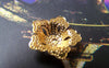 Accessories - 200 Pcs Of Gold Tone Filigree Flower Beads Cap 15mm A2058