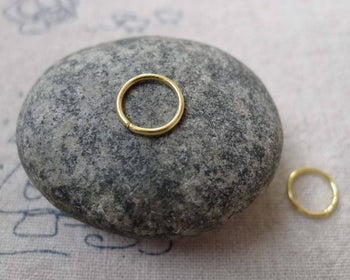 Accessories - 200 Pcs Of Gold Tone Iron Jump Rings Size 9mm 18gauge A6709