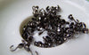 Accessories - 200 Pcs Of Gunmetal Black Fold Over Clam Shell Clasps Bead Tips 3x9mm A3481