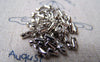 Accessories - 200 Pcs Of Silvery Gray Nickel Tone Bead Chain Connector Clasps For Bead Chain Sized 1mm-1.5mm A2149