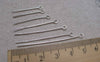 Accessories - 200 Pcs Silver Plated Iron Standard Eyepins Various Sizes Available