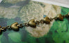 Accessories - 3.3 Ft (1m) Antique Bronze Brass Heart Link Chain Soldered Links 5.5x10mm A5554