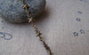 Accessories - 3.3 Ft (1m) Of Antique Bronze Brass Star Link Chain A2038