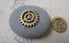 Accessories - 30 Pcs Antique Bronze Mechanical Watch Movement Gear Charm 18mm A7093