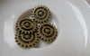 Accessories - 30 Pcs Antique Bronze Mechanical Watch Movement Gear Charm 18mm A7093