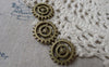 Accessories - 30 Pcs Antique Bronze Mechanical Watch Movement Gear Charm 18mm A7093