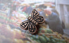 Accessories - 30 Pcs Antique Copper Pewter Butterfly Beads 11x15mm A7298