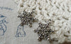 Accessories - 30 Pcs Antique Silver Filigree Snowflake Charms 15x16mm A6466