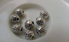 Accessories - 30 Pcs Antique Silver Flower Spacer Beads 7x8mm A6237