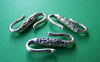 Accessories - 30 Pcs Antique Silver Textured S Hook Clasps  11x22mm A974