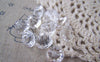 Accessories - 30 Pcs Faceted Clear Acrylic Diamond Beads  11x13mm A4533