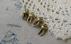 Accessories - 30 Pcs Of Antique Bronze 3D Tooth Charms 8x16mm A6481