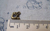 Accessories - 30 Pcs Of Antique Bronze Fat Baby Hand Charms 11x13mm A5776