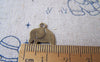 Accessories - 30 Pcs Of Antique Bronze Lovely Elephant Charms 13x13mm A3892