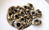 Accessories - 30 Pcs Of Antique Bronze Music Note Large Hole Beads 6x13mm A5242