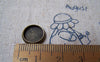 Accessories - 30 Pcs Of Antique Bronze Round Bezel Base Settings Match 10mm Cab A4994