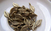 Accessories - 30 Pcs Of Antique Bronze Tree Leaf Charms 5x11mm A5208