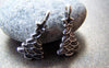 Accessories - 30 Pcs Of Antique Silver Christmas Tree Charms 10x15mm A991