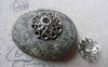 Accessories - 30 Pcs Of Antique Silver Filigree Flower Spacer Bead Caps 16.5mm A5965