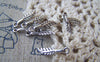 Accessories - 30 Pcs Of Antique Silver Leaf Charms 4.5x16mm A3968