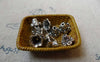 Accessories - 30 Pcs Of Antique Silver Pewter Flower Bead Caps 6x9mm A5647
