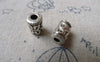 Accessories - 30 Pcs Of Antique Silver Textured Tube Charms Connectors 7x10mm  A6820