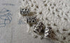 Accessories - 30 Pcs Of Antique Silver Textured Tube Charms Connectors 7x10mm  A6820